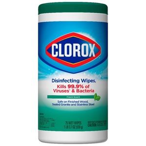2 pack Clorox wipes